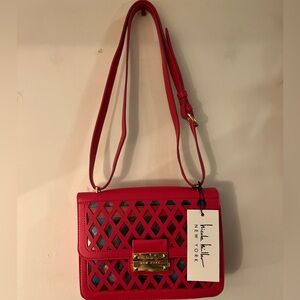 Nicole Miller Adjustable Strap Floral Insert Purse BNWT